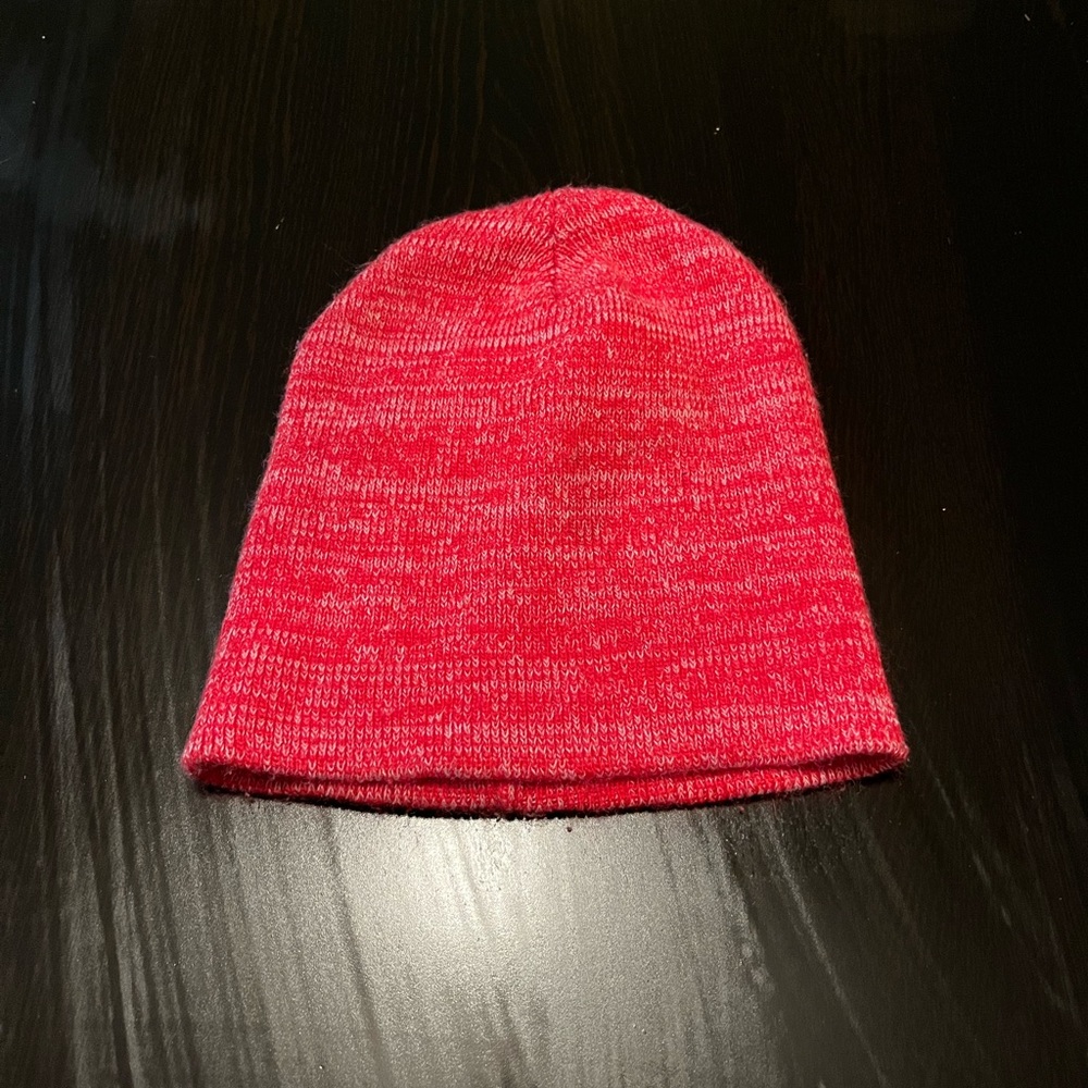Red Knit Beanie, One Size Fits Most, 100% Acrylic